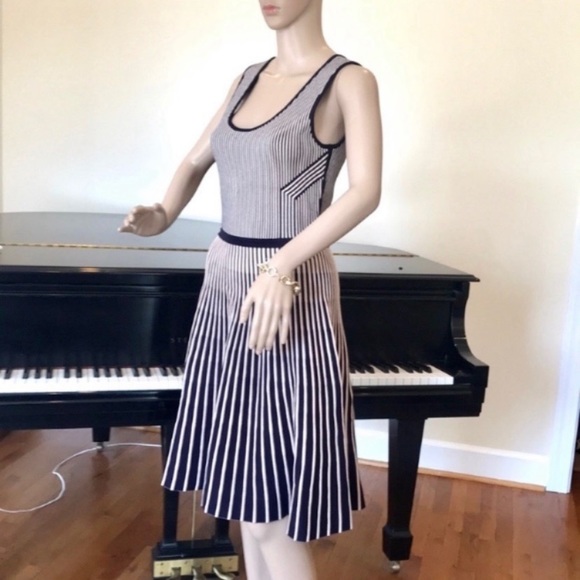 NWT Banana Republic stripe fit & flare dress - Picture 6 of 8